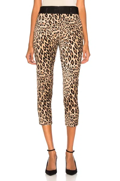 Frame Tuxedo Pant In Camel Multi