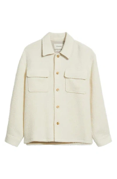 Frame Tweed Overshirt In Multi