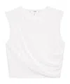 Frame Twist Detail Vest In White