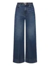Frame Ultra-high Waist Flare Jeans With Side Slits For Women In Blue