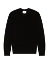 Frame Unisex Crew Neck Sweater In Noir