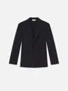 Frame Unlined Wool Blazer In Blue