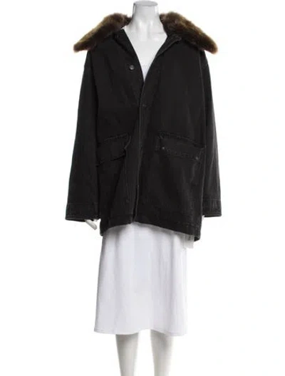 Pre-owned Frame Utility Jacket In Black