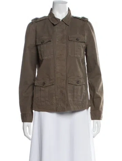 Pre-owned Frame Utility Jacket In Brown