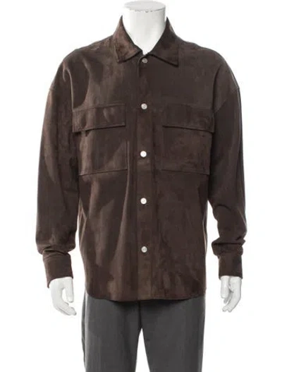 Pre-owned Frame Utility Jacket In Brown
