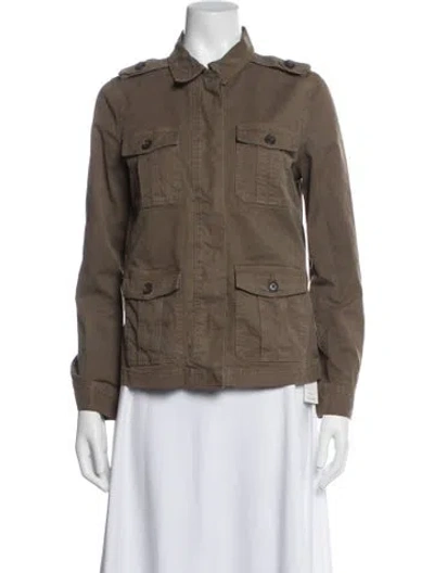 Pre-owned Frame Utility Jacket In Brown