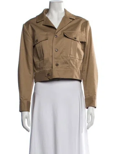 Pre-owned Frame Utility Jacket In Brown
