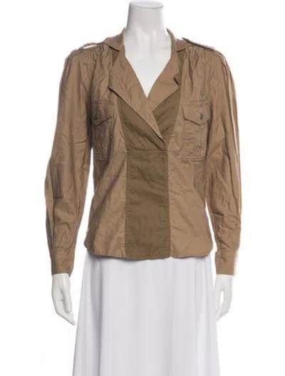 Pre-owned Frame Utility Jacket In Brown/neutrals