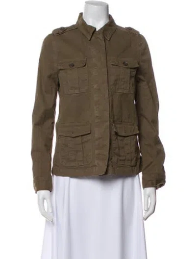 Pre-owned Frame Utility Jacket In Green