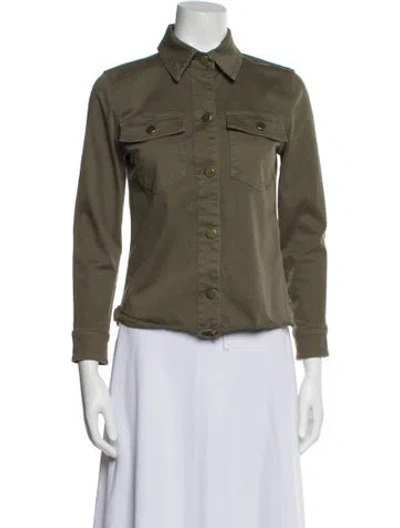 Pre-owned Frame Utility Jacket In Green