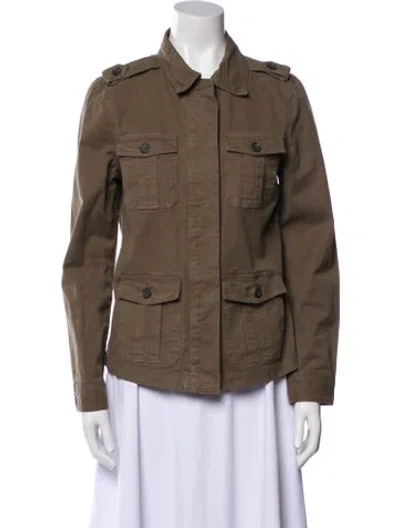 Pre-owned Frame Utility Jacket In Green