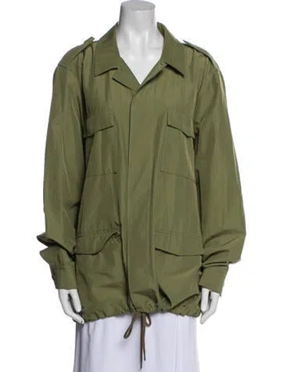 Pre-owned Frame Utility Jacket In Green