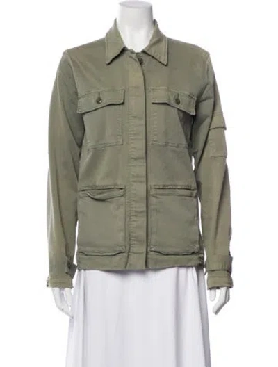 Pre-owned Frame Utility Jacket In Green