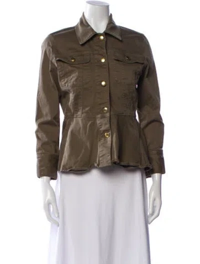 Pre-owned Frame Utility Jacket In Green