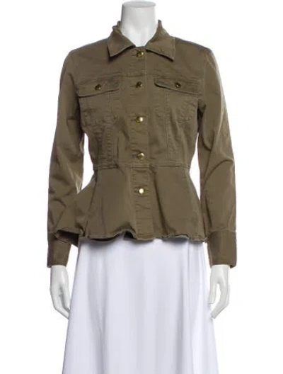 Pre-owned Frame Utility Jacket In Green