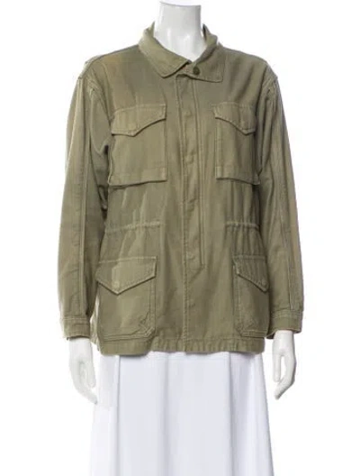 Pre-owned Frame Utility Jacket In Green