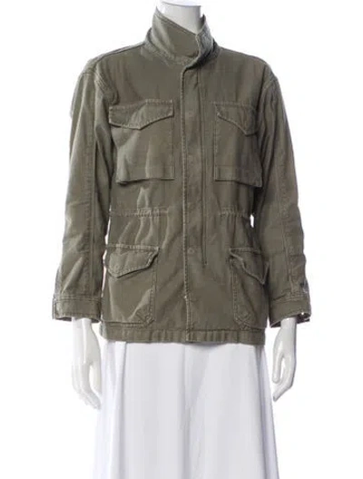 Pre-owned Frame Utility Jacket In Green