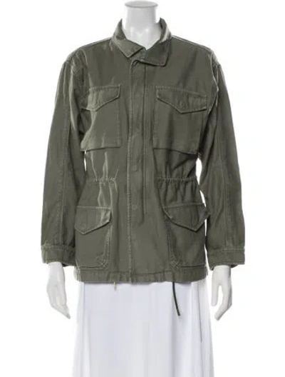 Pre-owned Frame Utility Jacket In Green
