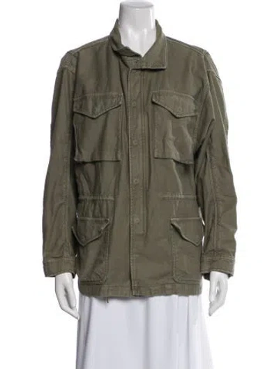 Pre-owned Frame Utility Jacket In Green