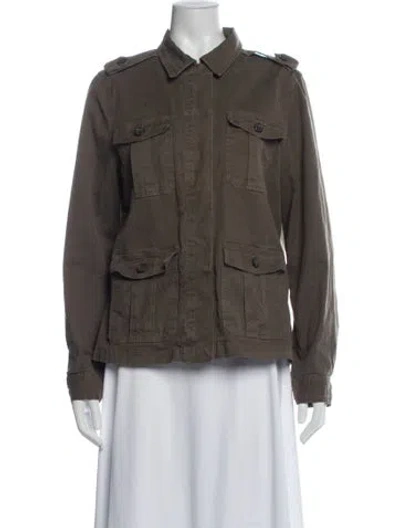 Pre-owned Frame Utility Jacket In Green