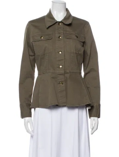 Pre-owned Frame Utility Jacket In Green