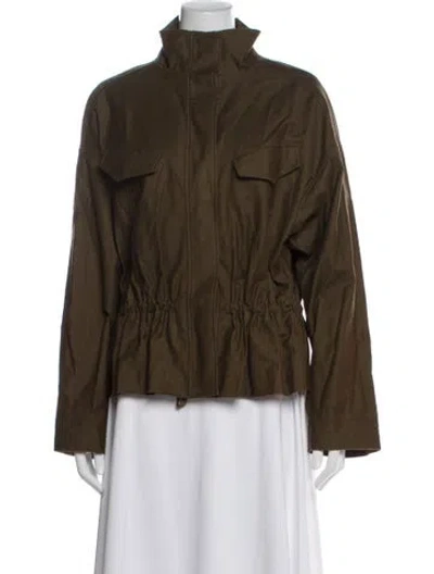 Pre-owned Frame Utility Jacket In Green