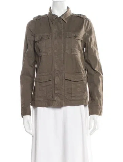 Pre-owned Frame Utility Jacket In Green