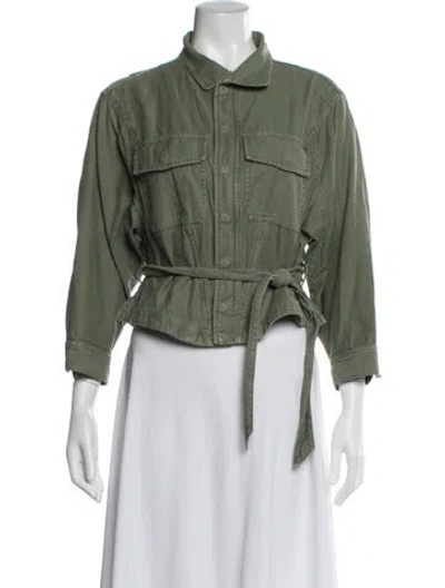 Pre-owned Frame Utility Jacket In Green