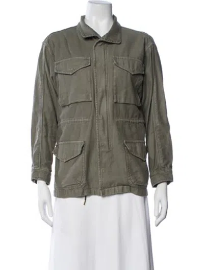 Pre-owned Frame Utility Jacket In Green