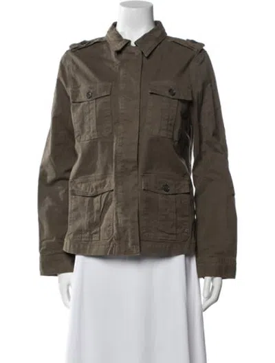 Pre-owned Frame Utility Jacket In Green