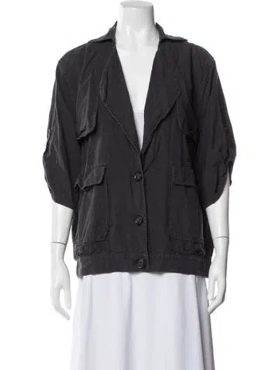 Pre-owned Frame Utility Jacket In Grey