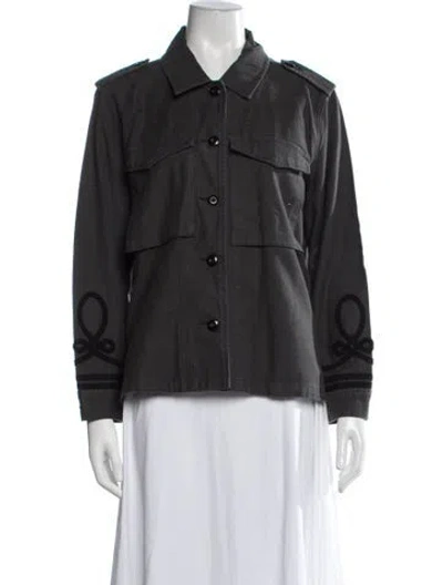 Pre-owned Frame Utility Jacket In Grey