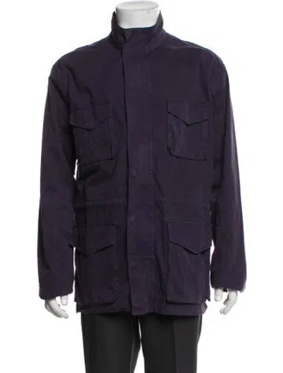 Pre-owned Frame Utility Jacket In Purple