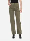 Frame Utility Pocket Pant In Washed Winter Moss In Green