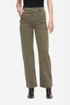 FRAME UTILITY POCKET PANT IN WASHED WINTER MOSS