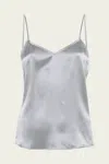 Frame V-neck Cami Top In Denim Blue