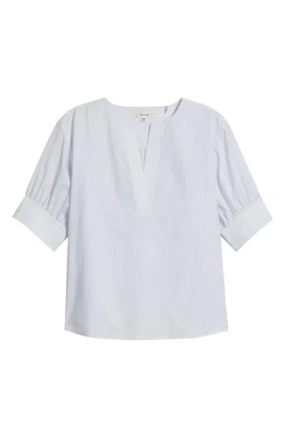 Frame V-neck Pinstripe Top In Multi