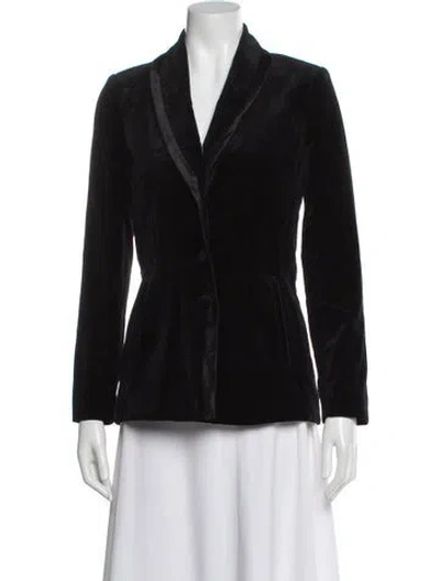 Pre-owned Frame Velvet Evening Jacket In Black