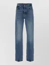 Frame Vertical Cut Denim Trousers In Blue