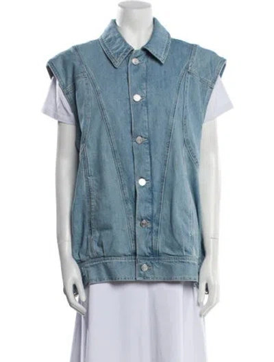 Pre-owned Frame Vest In Blue