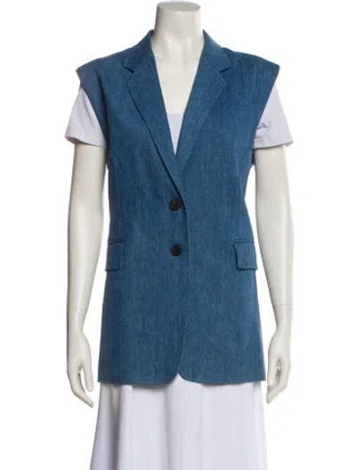Pre-owned Frame Vest In Blue