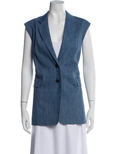 Pre-owned Frame Vest In Blue