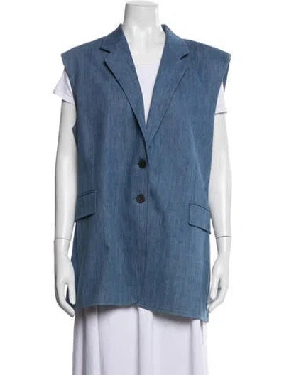 Pre-owned Frame Vest In Blue