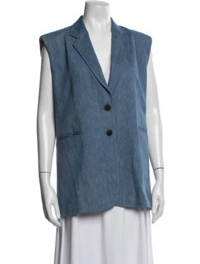 Pre-owned Frame Vest In Blue