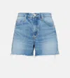 Frame Faded Denim Shorts In Libra