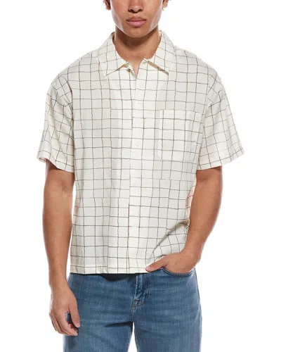 Frame Vintage Print Shirt In White