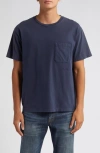 Frame Men's Relaxed Vintage Washed Tee In Vintage Midnight Blue