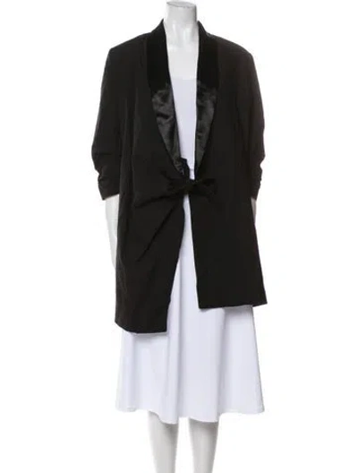 Pre-owned Frame Virgin Wool Blazer In Black