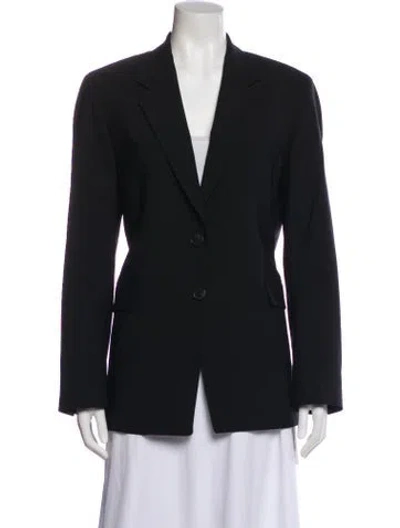 Pre-owned Frame Virgin Wool Blazer In Black
