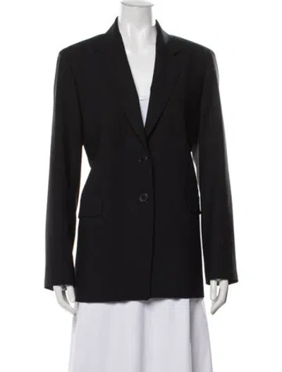 Pre-owned Frame Virgin Wool Blazer In Blue